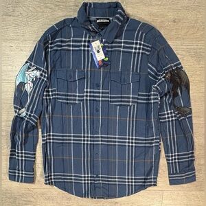 Boxlunch How To Train Your Dragon Flannel Button Down Size Medium Rare New